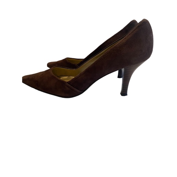 Anne Klein Women’s Brown Suede Pumps (7 1/2 Med) I flex - Picture 2 of 5